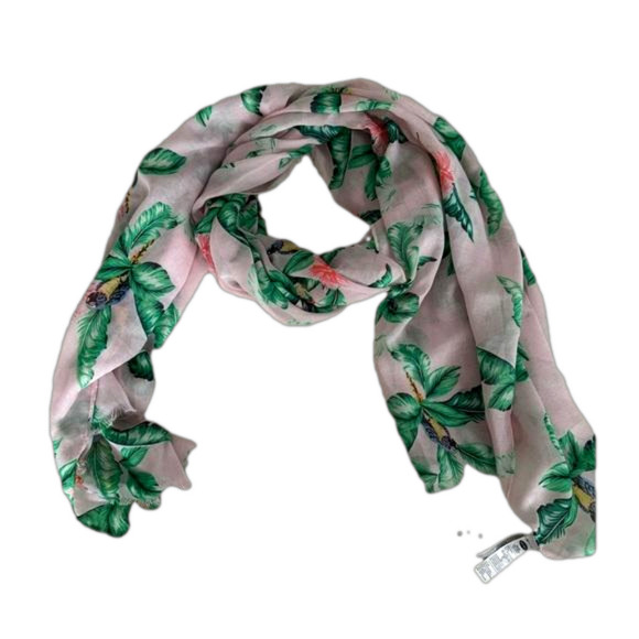 Pink Tropical Scarf - Picture 1 of 3